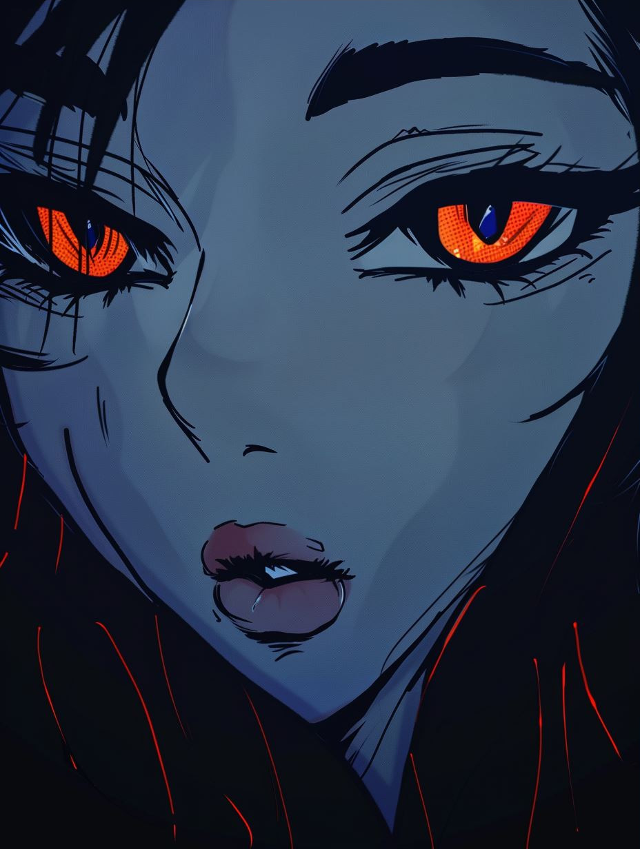 Neon Shadows Anime Portraits - Image 3