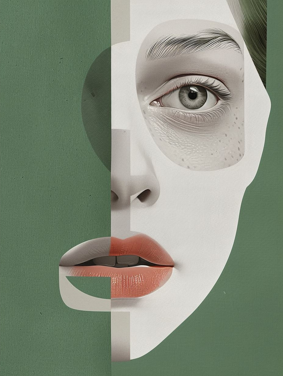Fragmented Beauty: A Surrealist Collage - Image 2