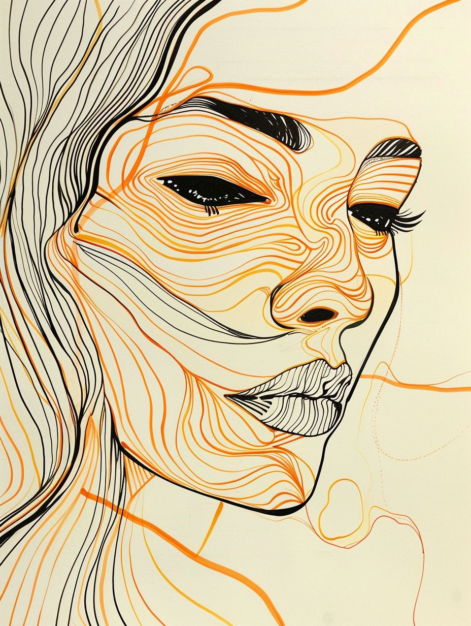 Fluid Linear Portrait Studies - Image 2