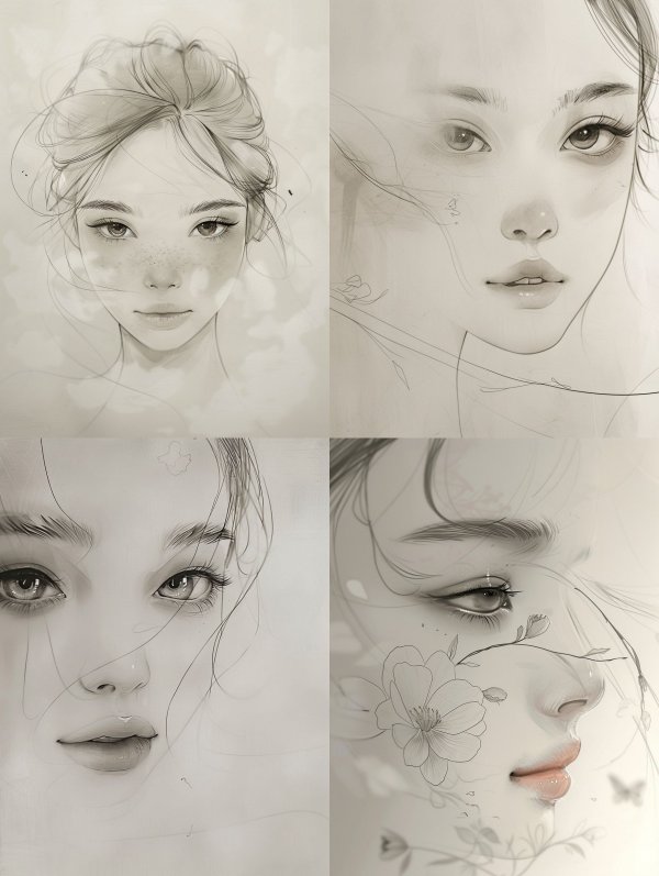 Ethereal Whispers in Graphite