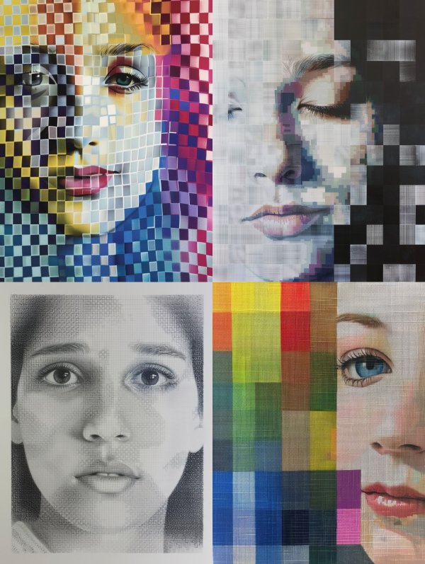 Pixelated Portraits: A Study in Digital Art