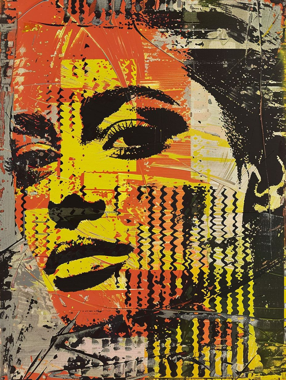 Abstract Urban Portrait Quadriptych - Image 2
