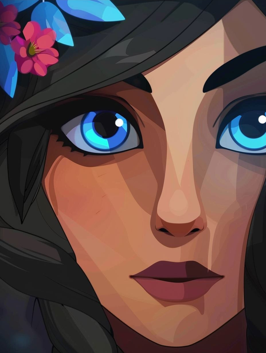 Digital Portraits of a Stylized Female Character - Image 3