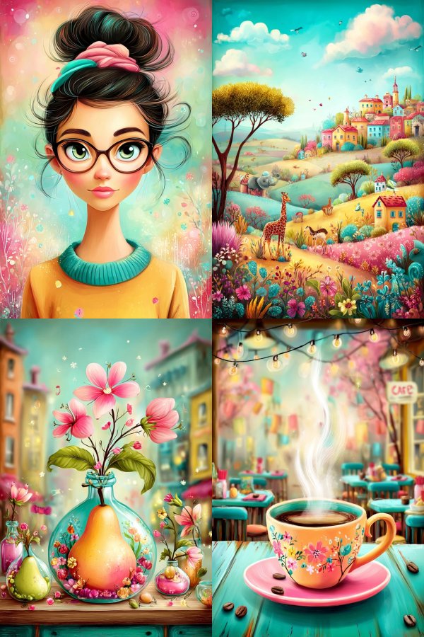 Whimsical Dreams in Pastel Hues