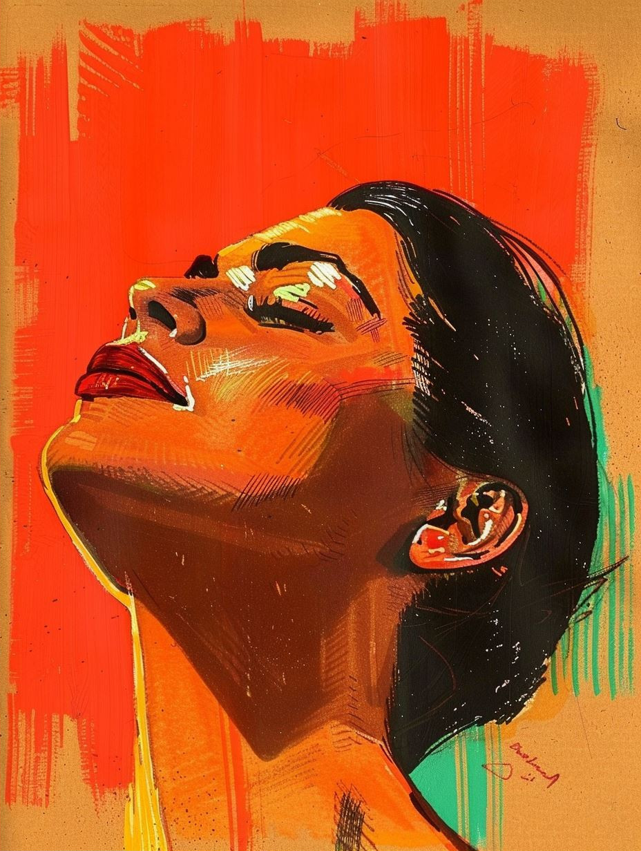 Vibrant Urban Expressionist Portrait - Image 2