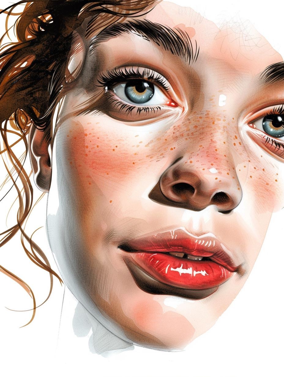 Luminous Freckled Gaze - Image 1