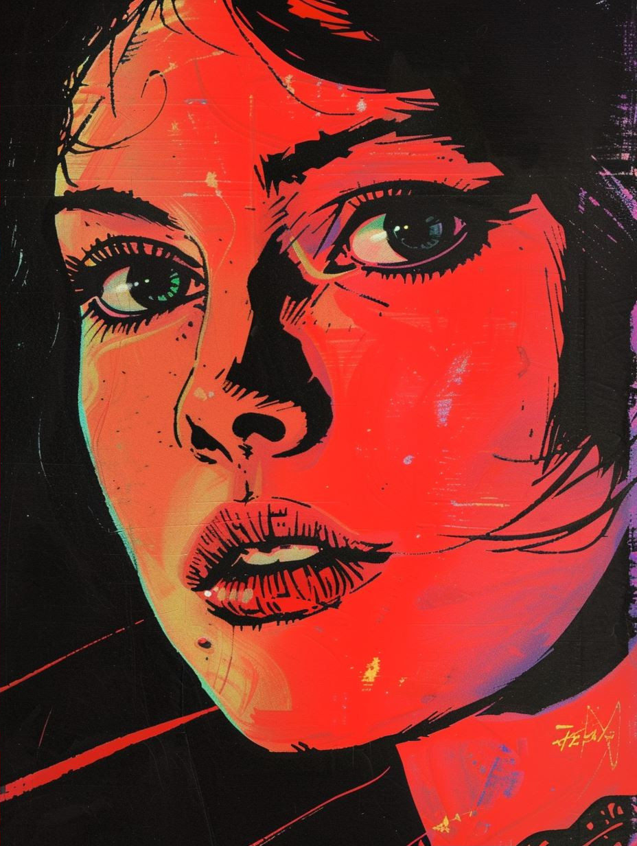 Neon Shadows: A Study of Four Faces - Image 2