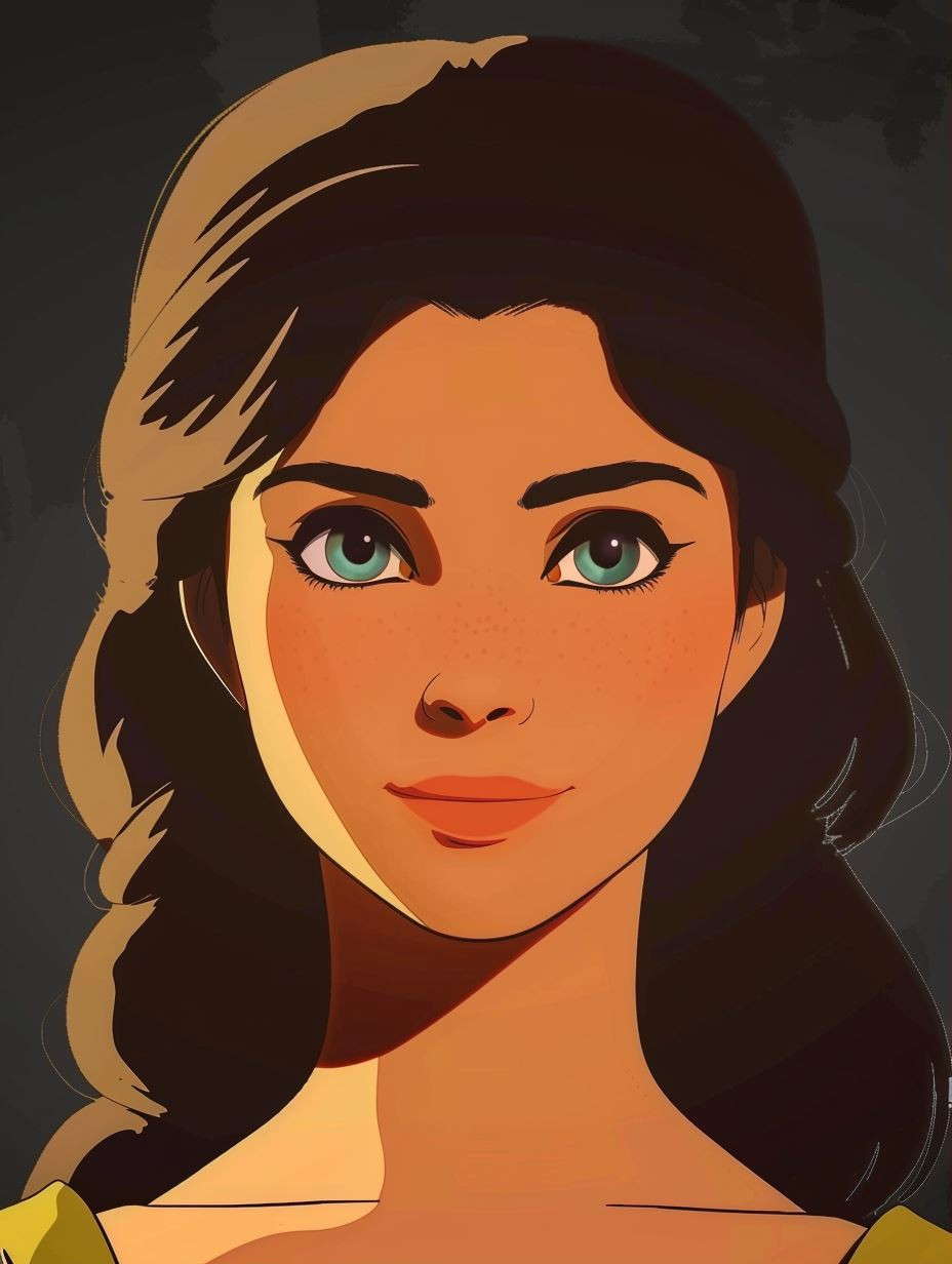 Vintage Cel Animated Portrait - Image 1