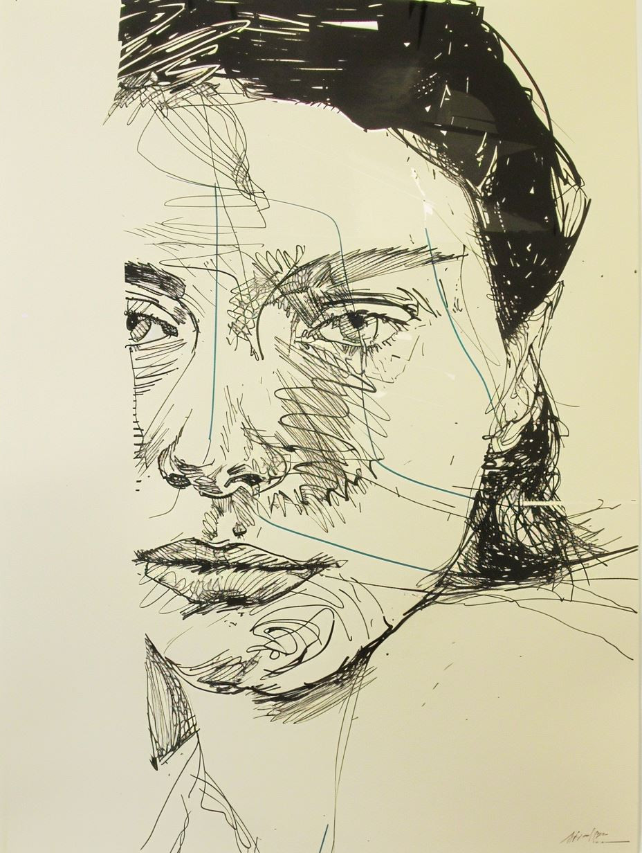 Raw Graphite Portrait Study Sketches - Image 2