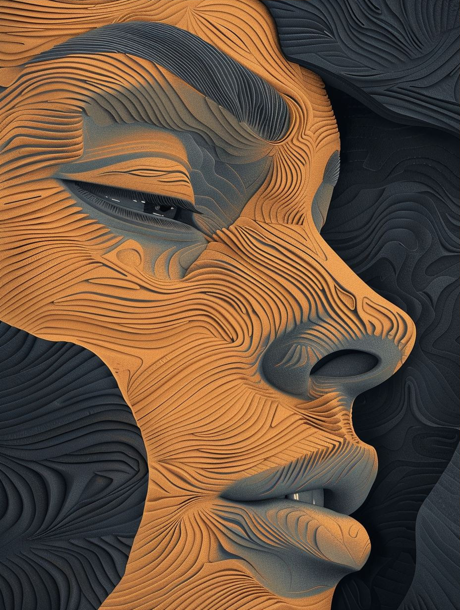 Fluid Sculpted Human Portraits - Image 3