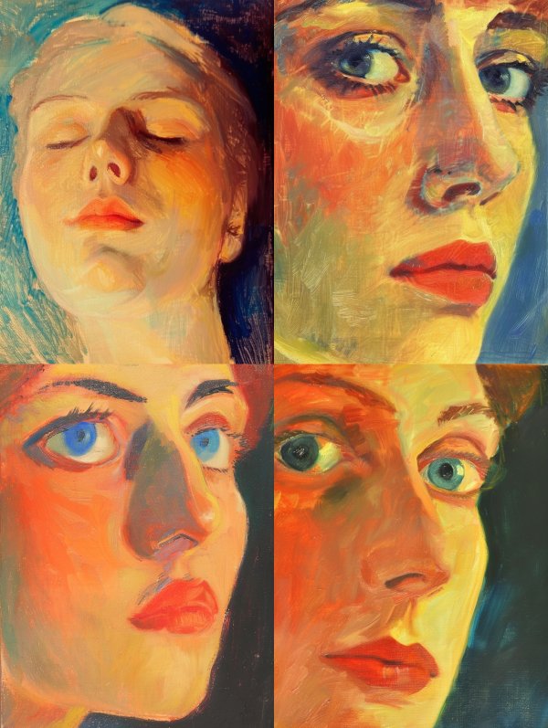 Fragmented Portraits of Emotional Depth