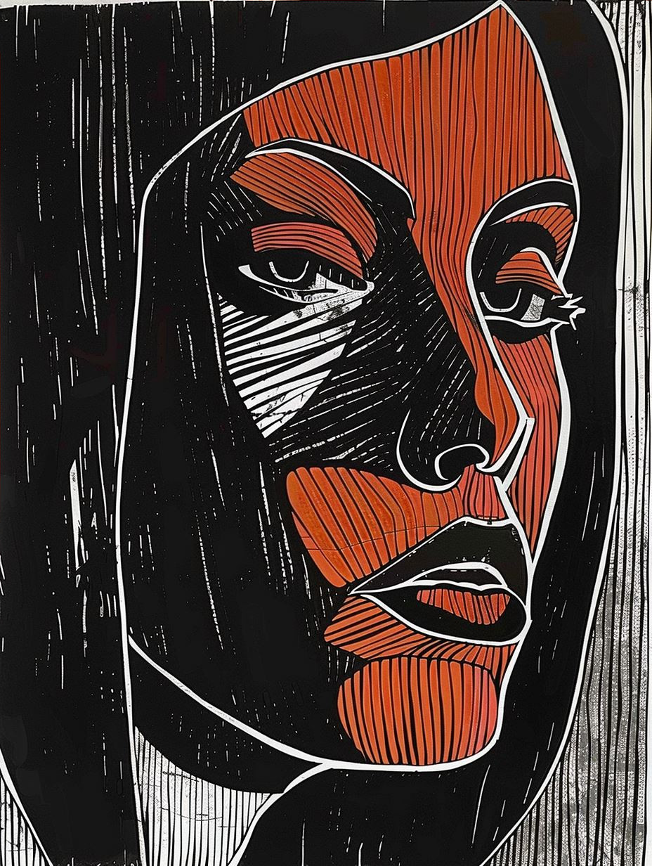 Bold Contrast Portrait Study - Image 4