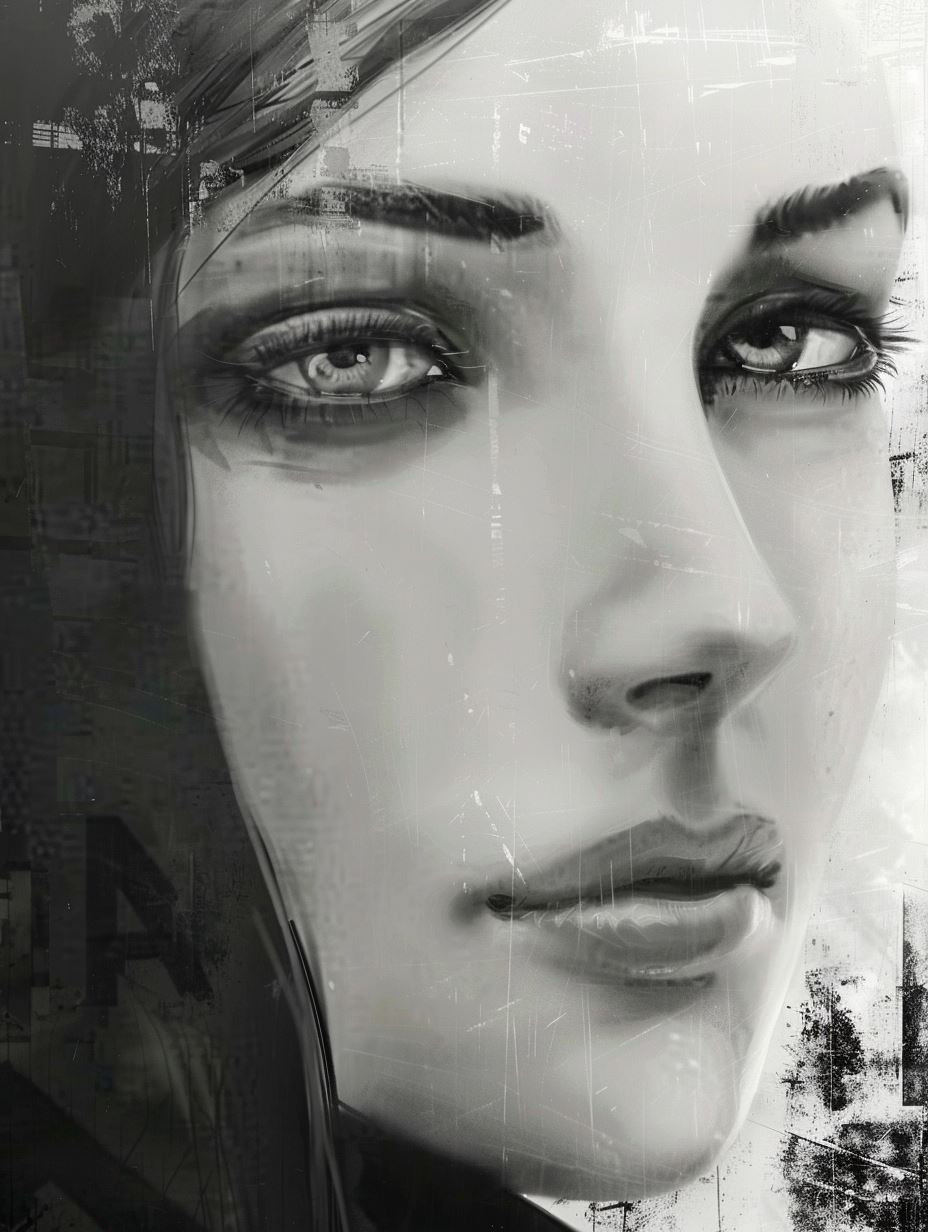 Haunting Monochrome Feminine Portraits - Image 1