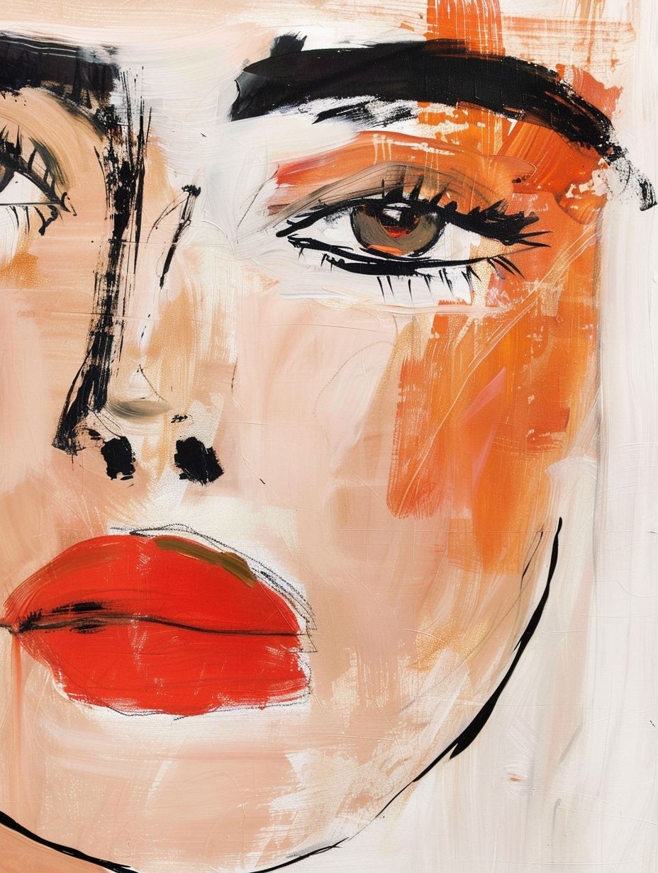 Ethereal Brushstroke Portrait - Image 4