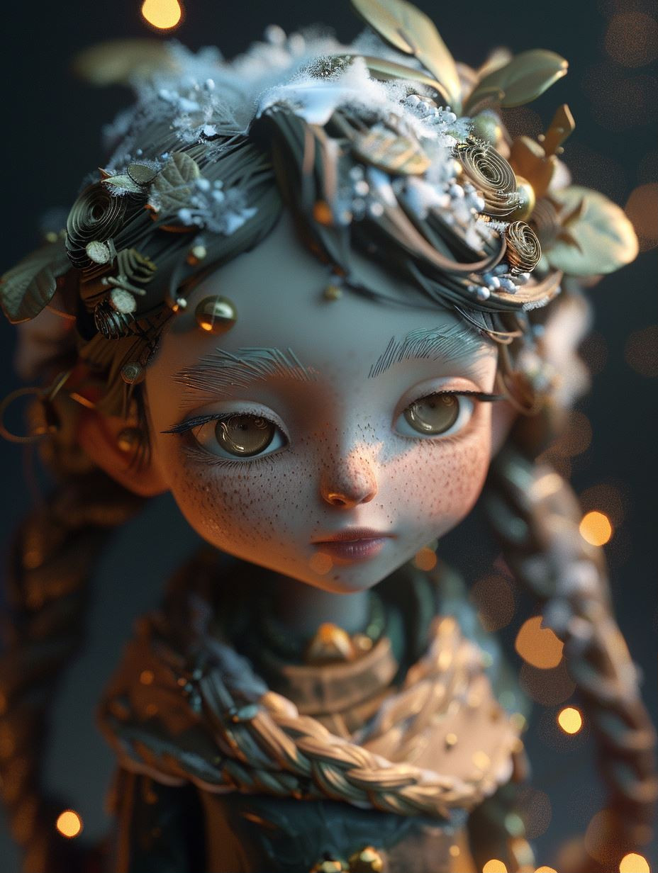 Ethereal Forest Spirit Portrait