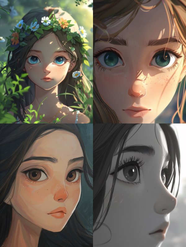 Ethereal Digital Portrait Collection