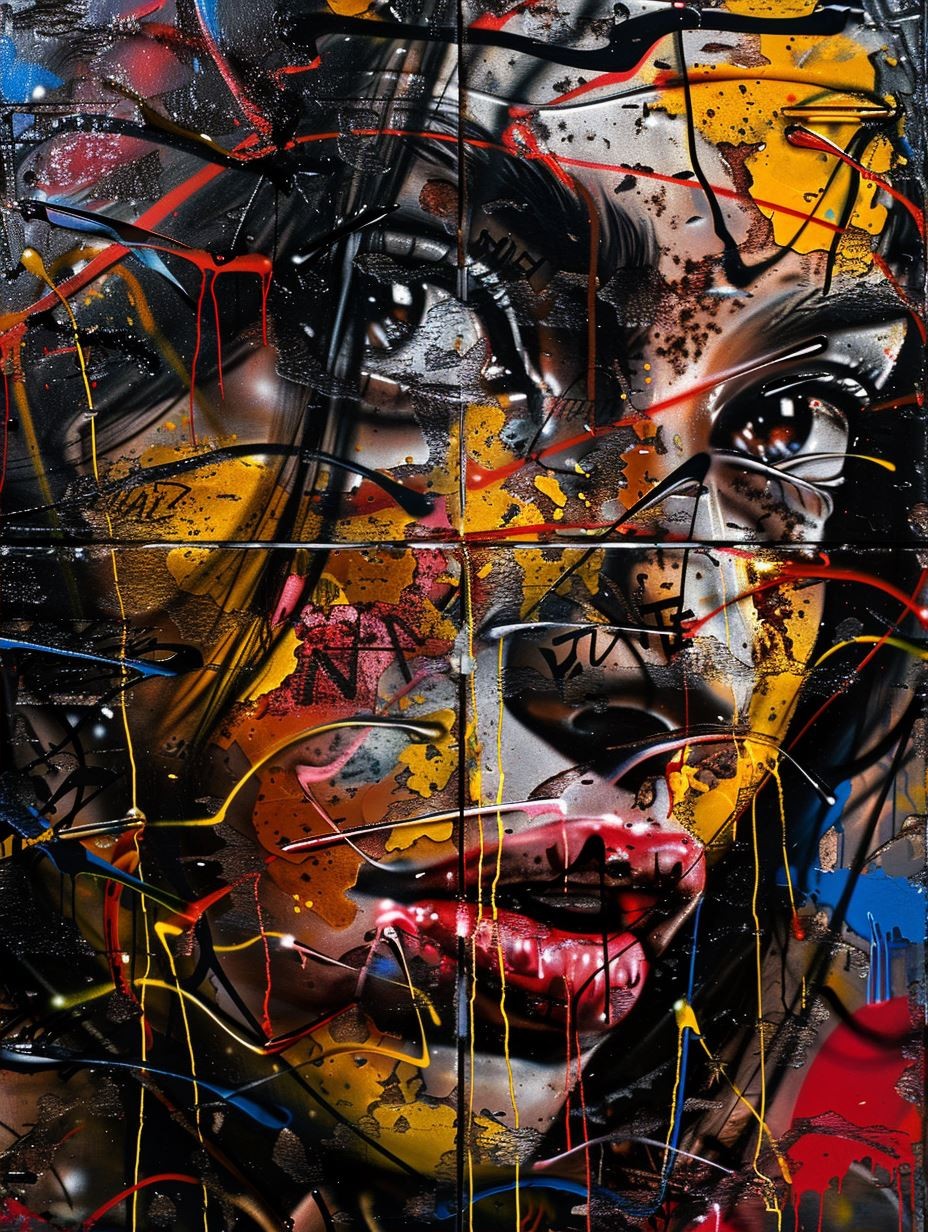 Fragmented Soul in Neon Chaos - Image 2
