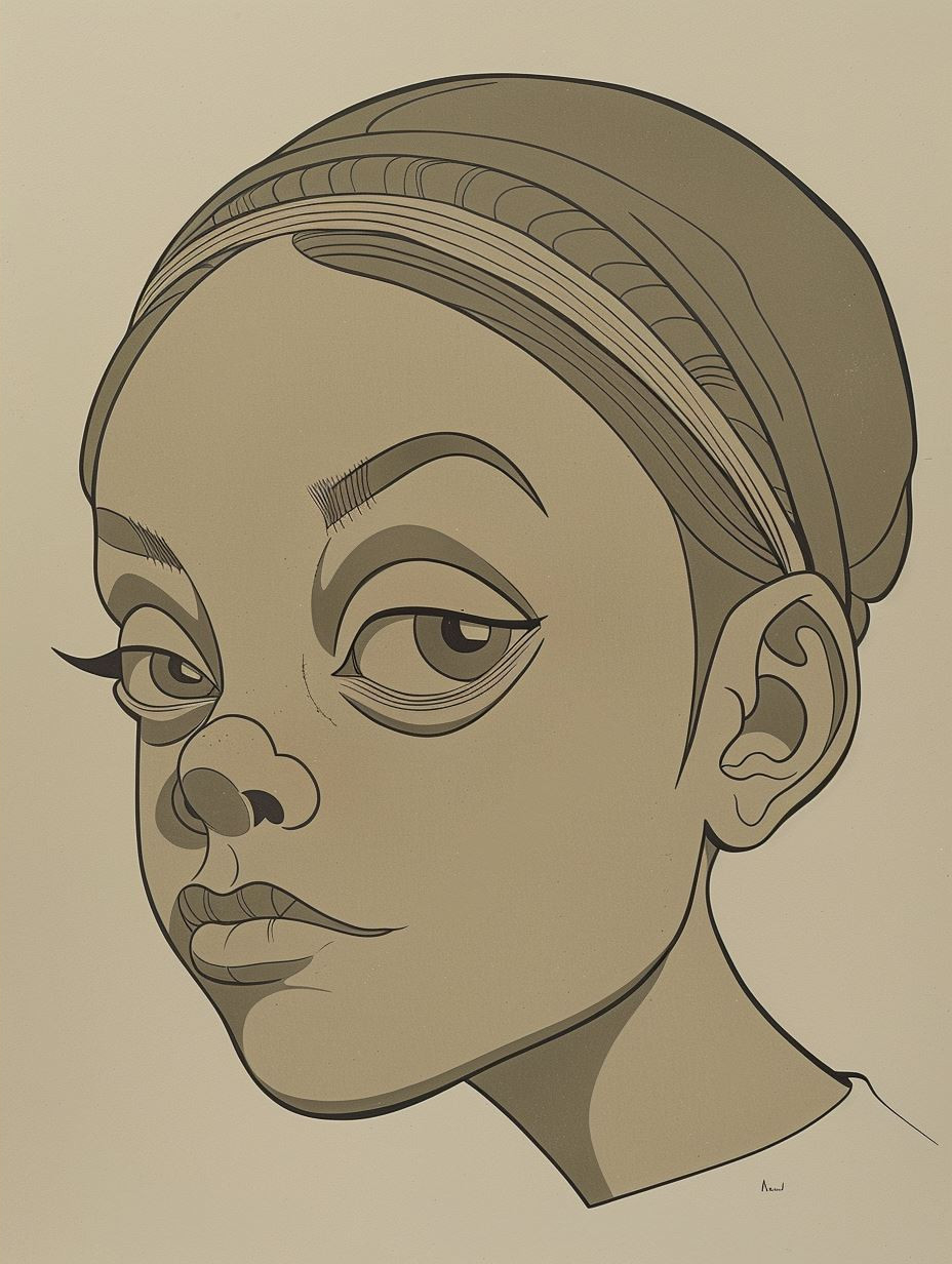 Vintage Stylized Portrait Studies - Image 2