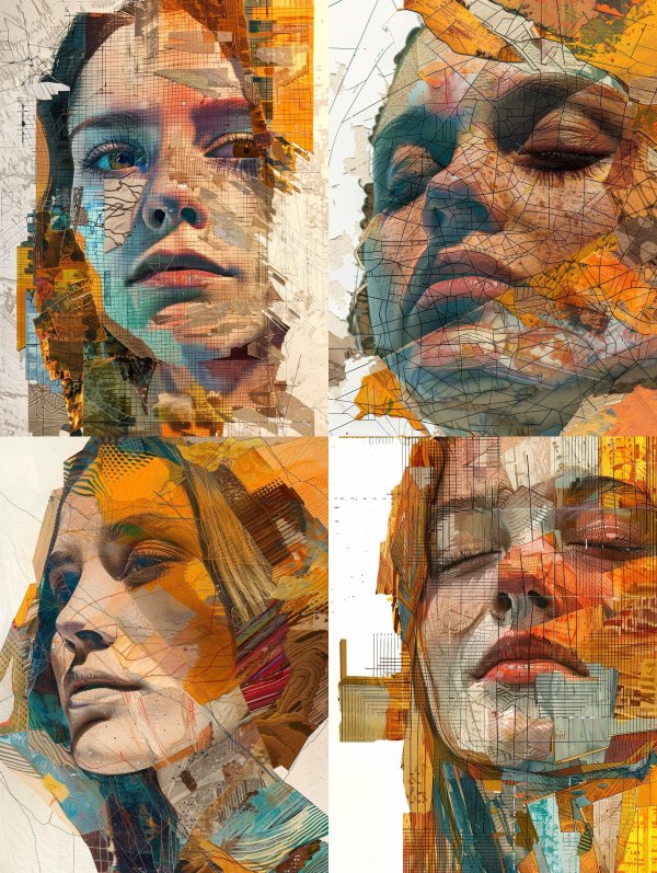 Fragmented Soul: A Study in Digital Collage