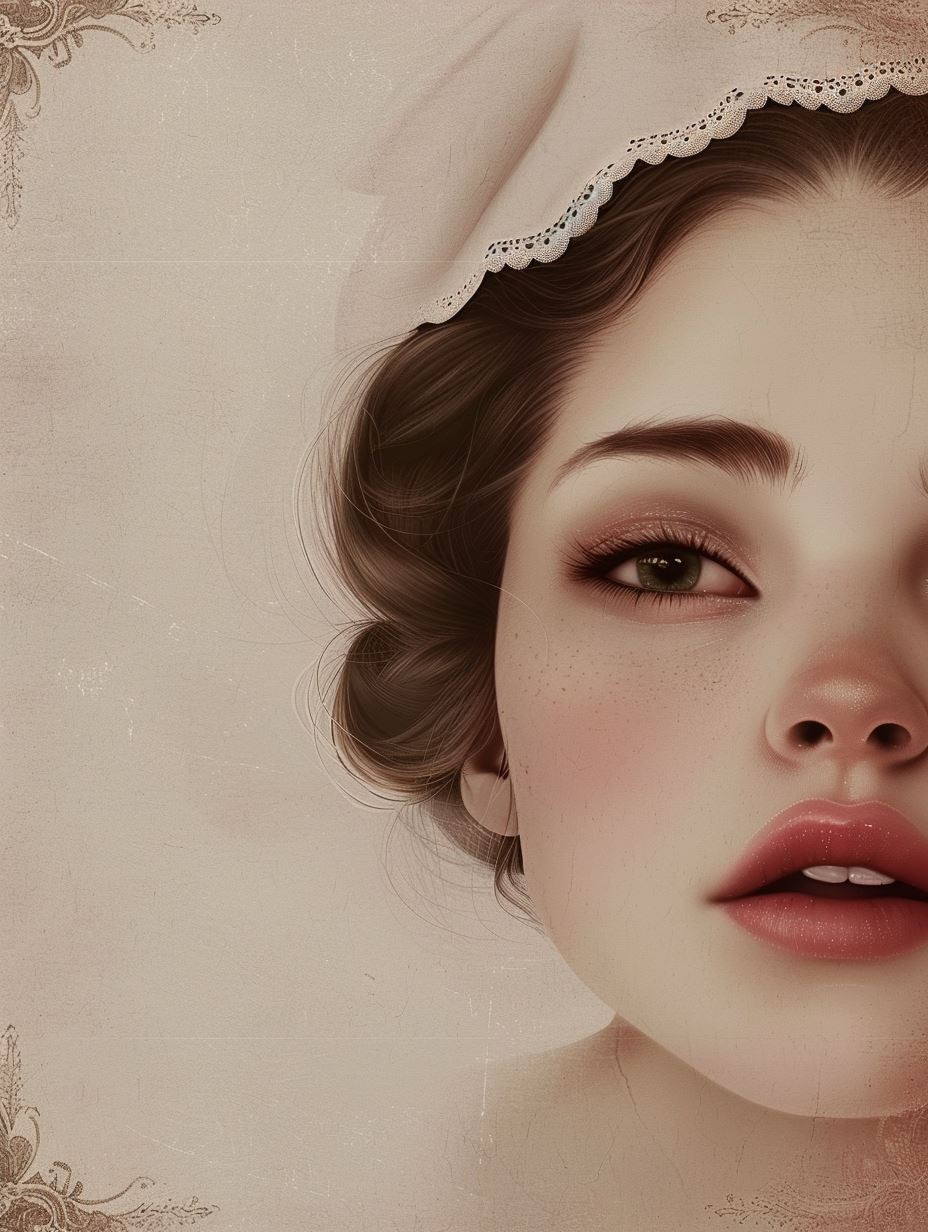 Vintage Elegance: Four Ethereal Portraits - Image 3