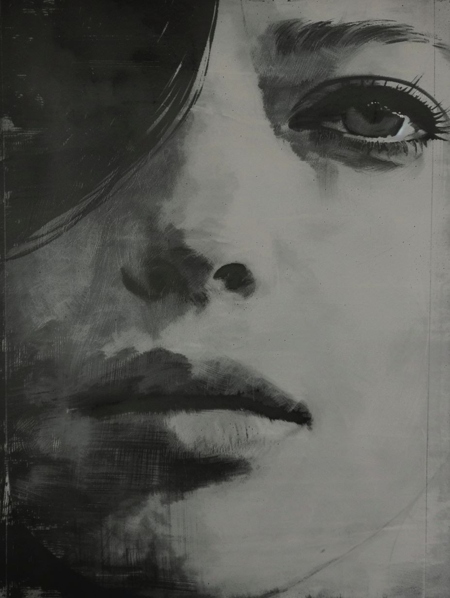 Monochrome Shadows of a Gaze