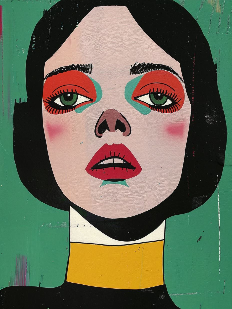 Modernist Pop Art Portrait Study - Image 3
