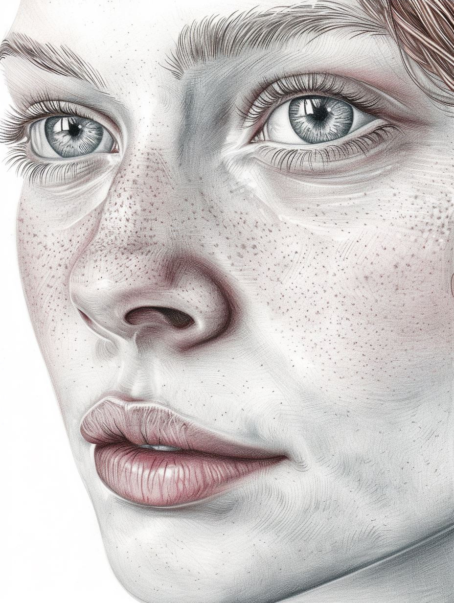 Ethereal Gazes in Hyper-Realistic Pencil - Image 3