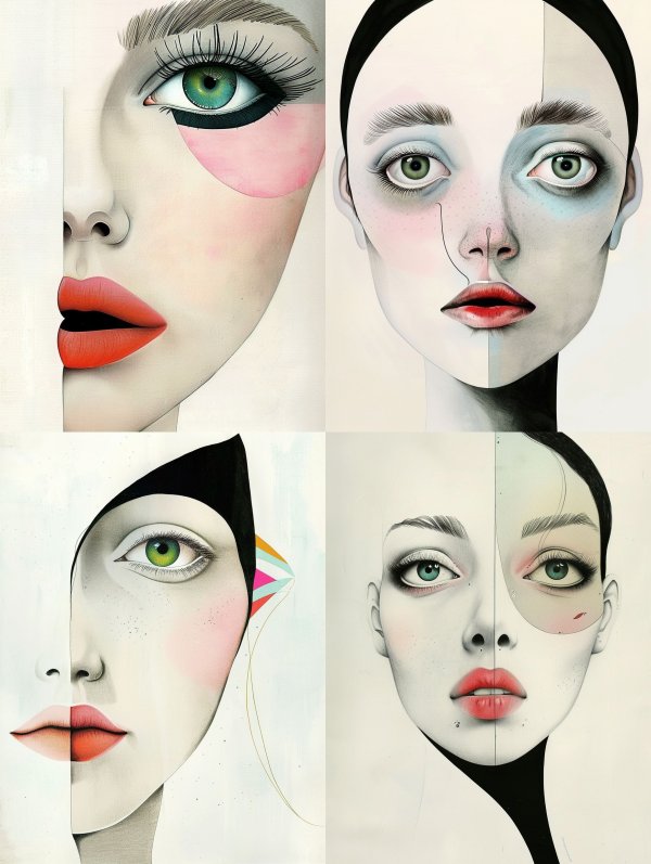 Avant Garde Fragmented Beauty