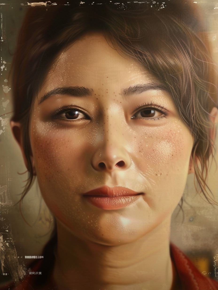 Ethereal Gazes: A Study of Asian Beauty - Image 1