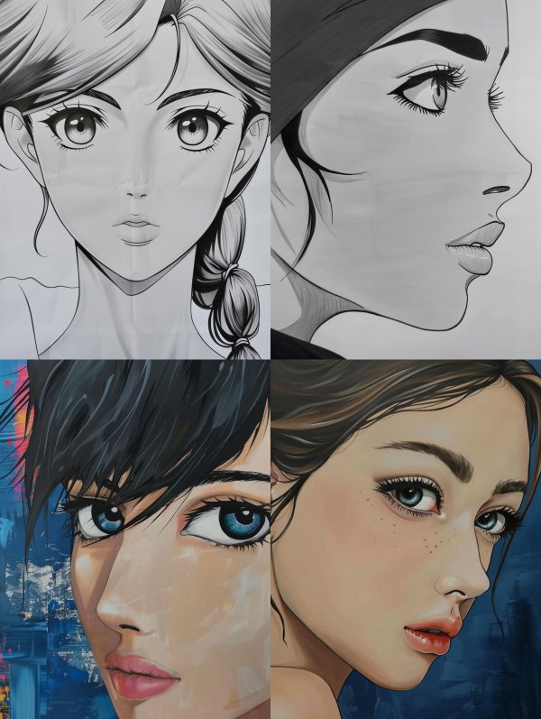 Modern Anime Portrait Study