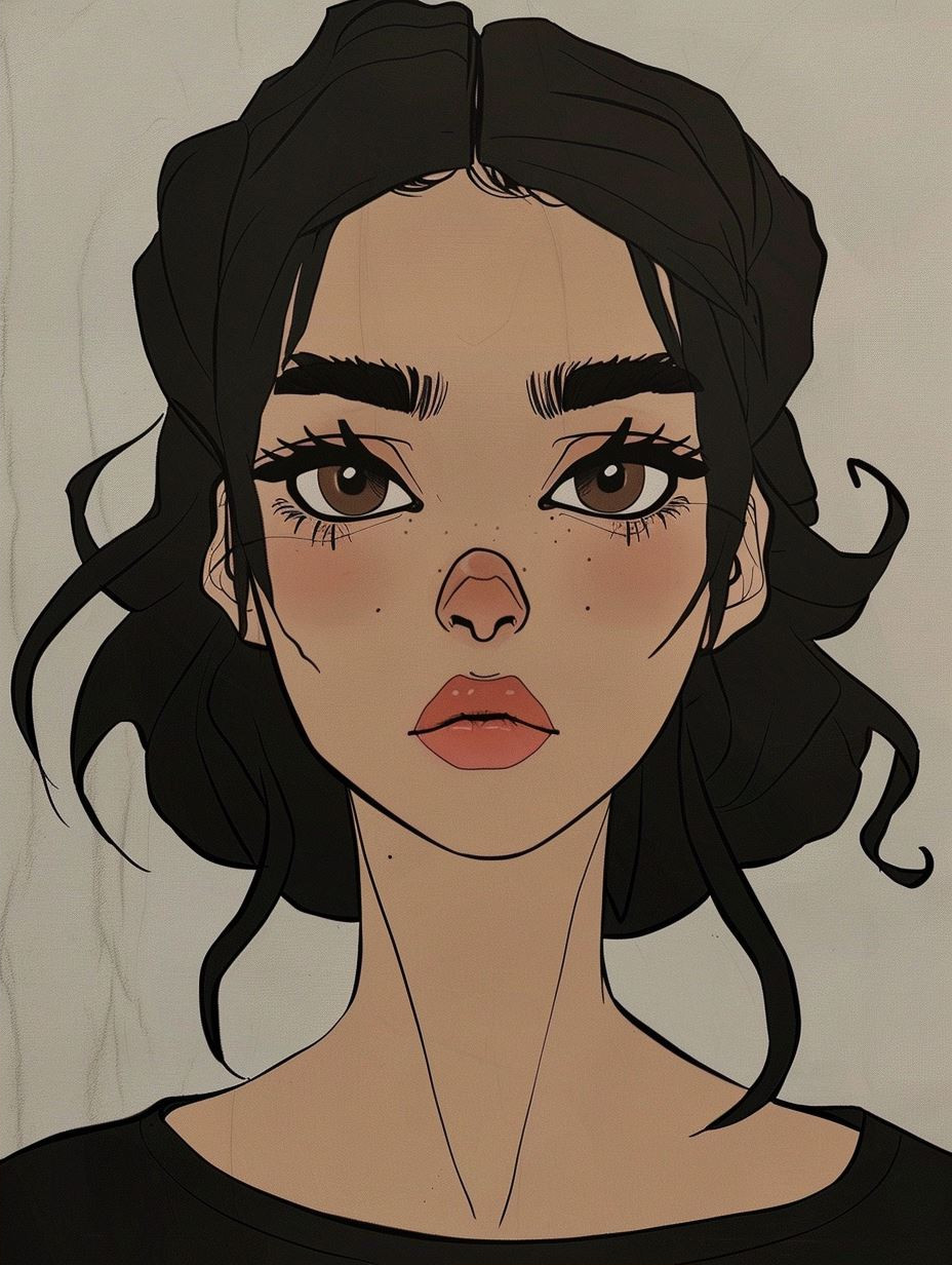 Modern Digital Portraits of Stylized Women - Image 2
