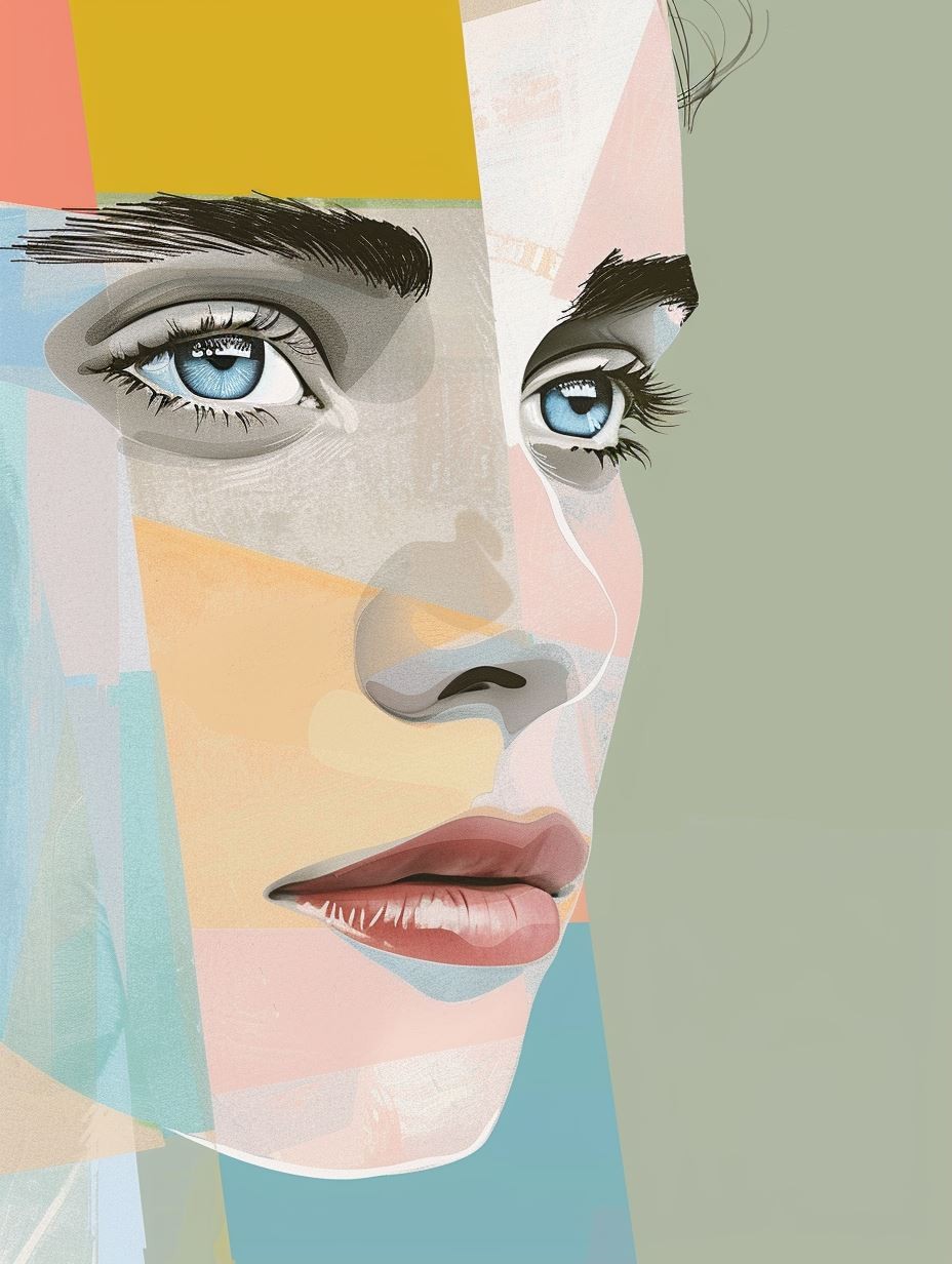 Fragmented Prism Portrait Study