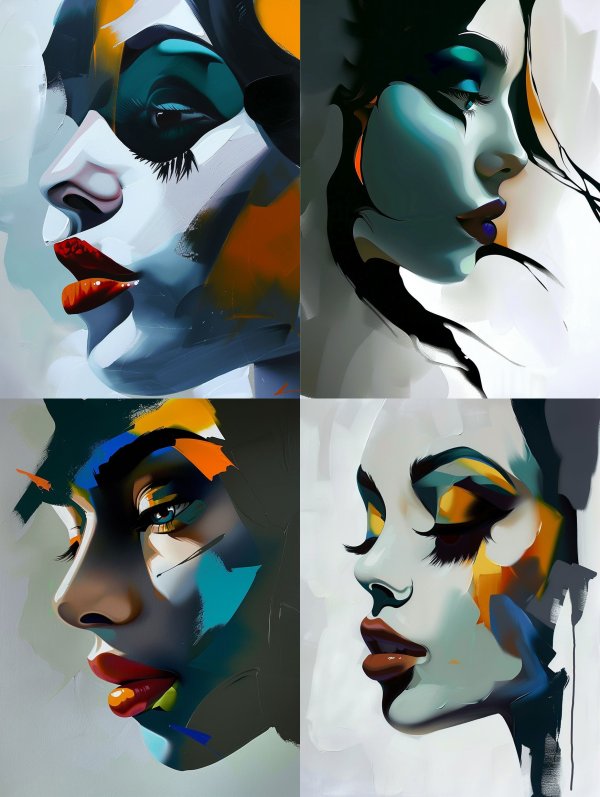 Abstract Visions of Feminine Grace