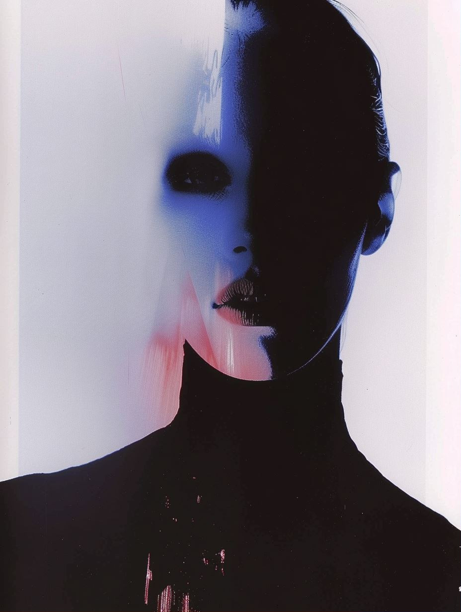 Neon Shadows: A Study in Contrast - Image 1