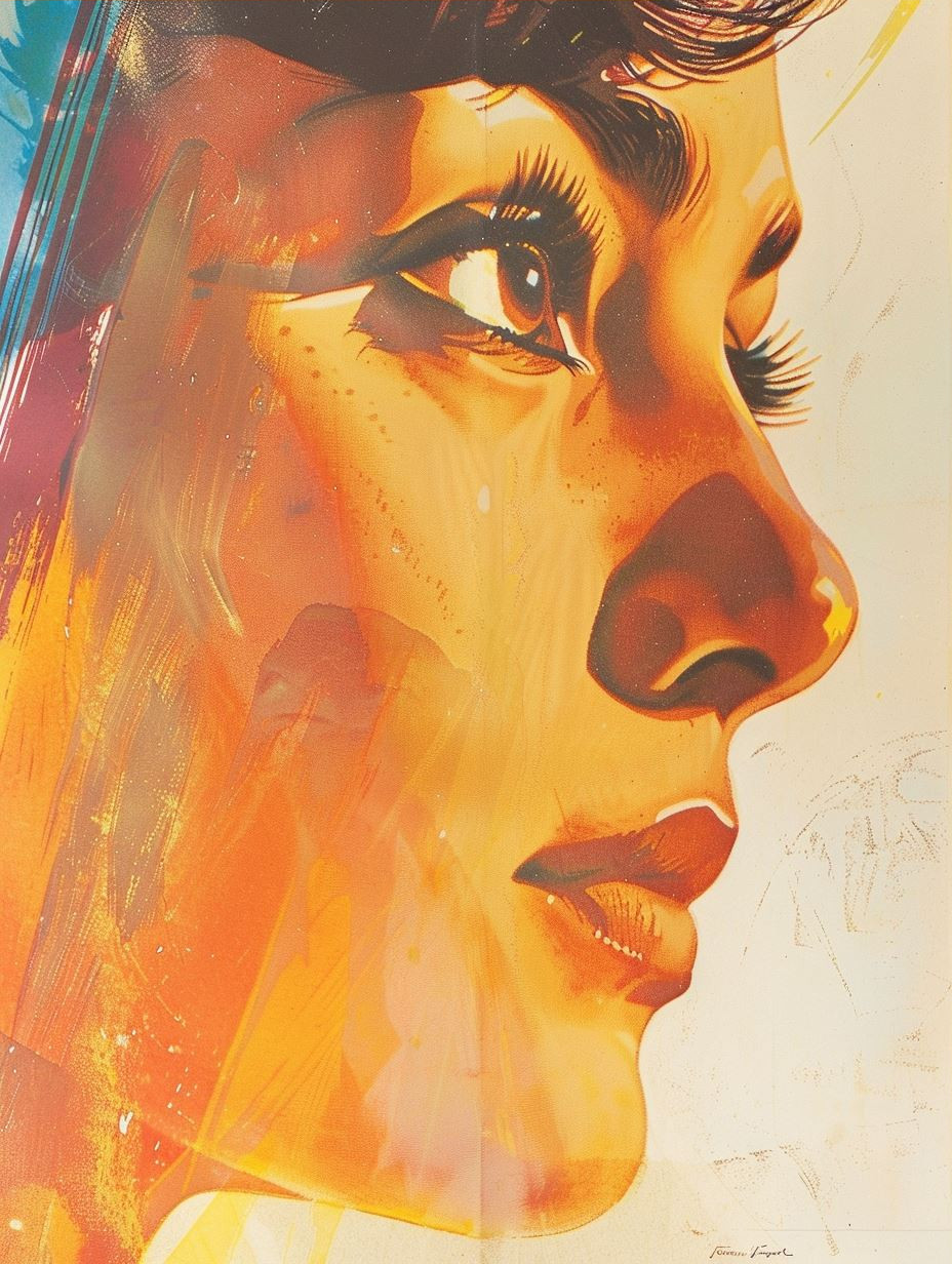 Golden Gazes: A Study of Feminine Beauty - Image 3