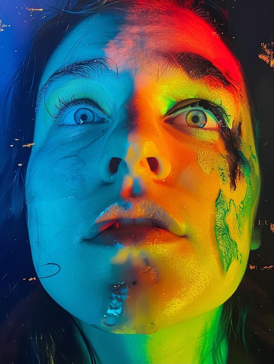 Neon Psychedelic Gaze - Image 1