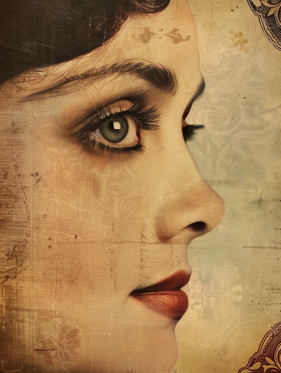 Vintage Sepia Portrait Study - Image 2