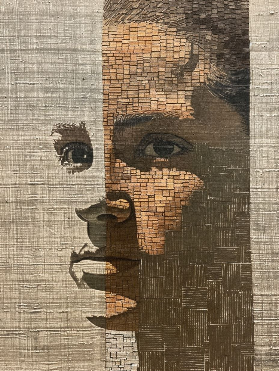 Fragmented Soul in Textured Earth - Image 1