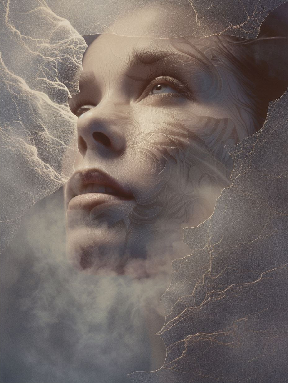 Ethereal Whispers of Dreamy Faces - Image 2