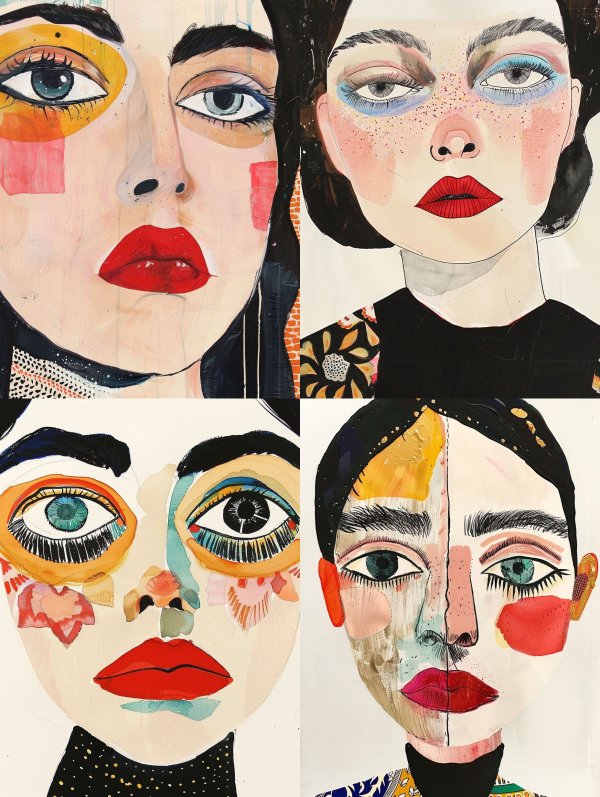 Abstract Modernist Portrait Studies