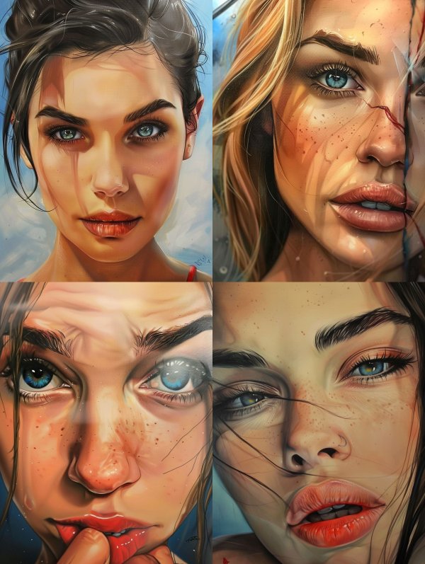 Radiant Gaze in Soft Light
