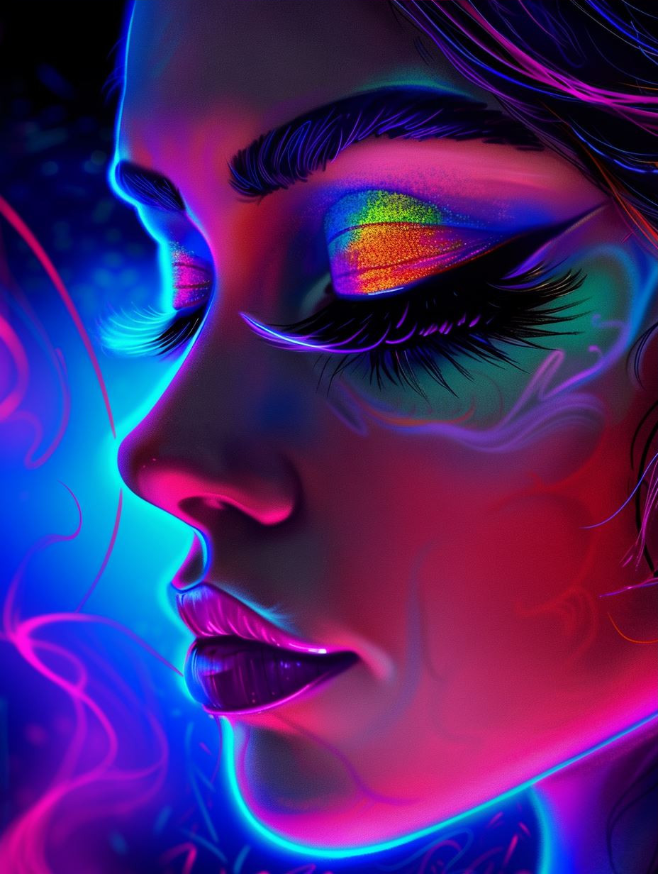 Neon Dreams: Cybernetic Portraits - Image 3
