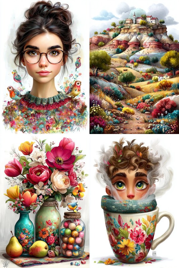 Whimsical Worlds of Color and Imagination