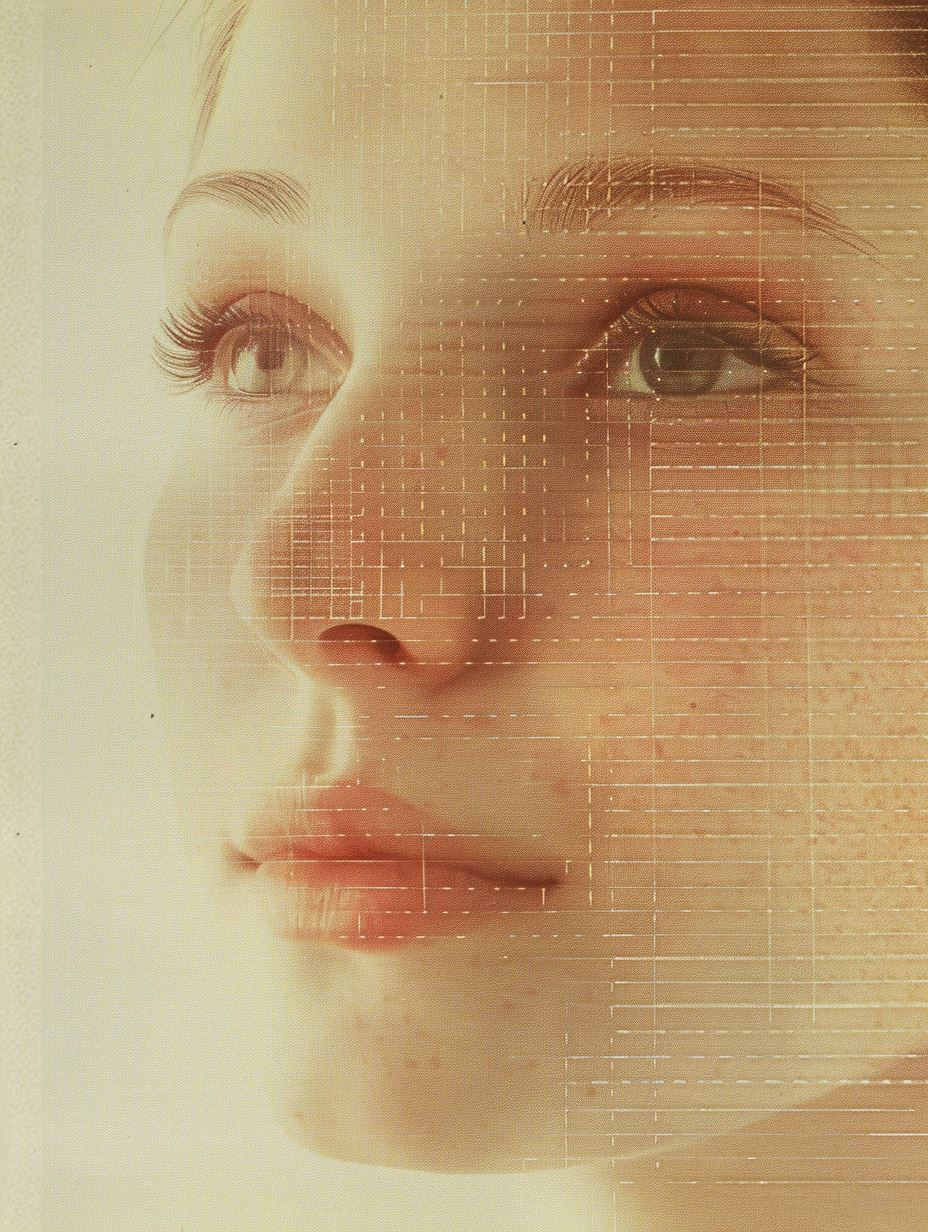 Celestial Gaze in Amber Light - Image 2