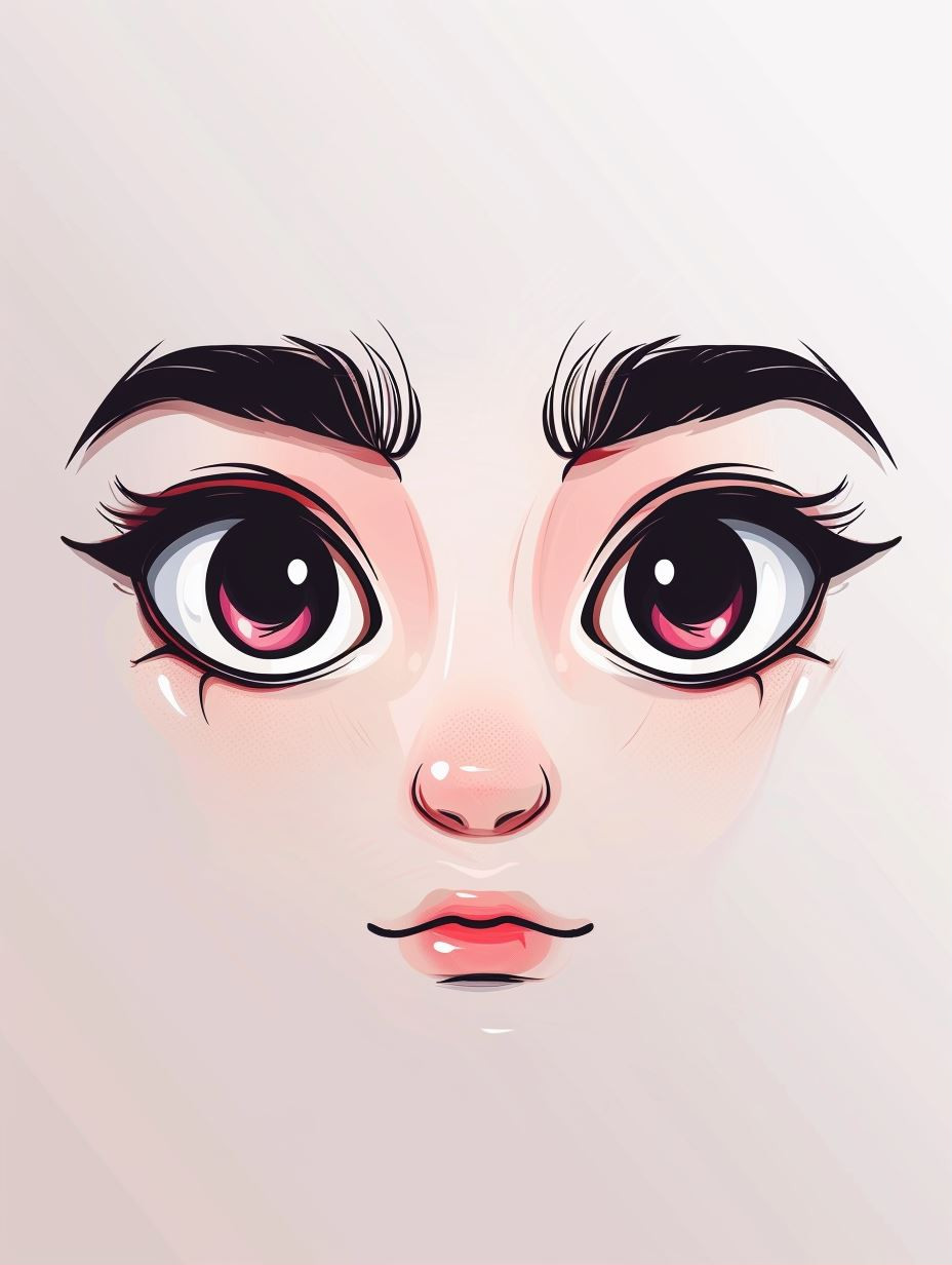Ethereal Stylized Portrait Gaze - Image 1
