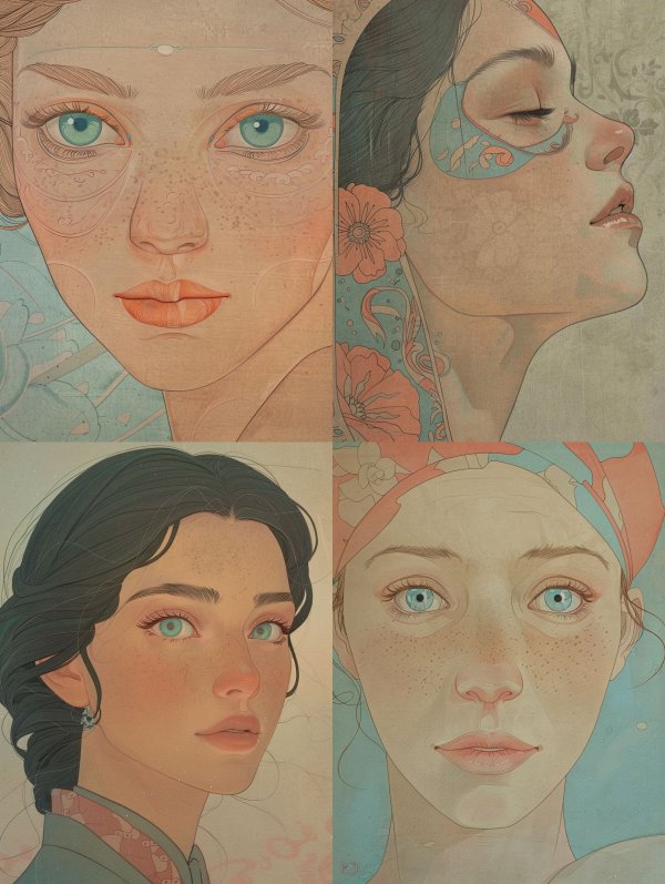 Ethereal Portraits of Soft Gazes