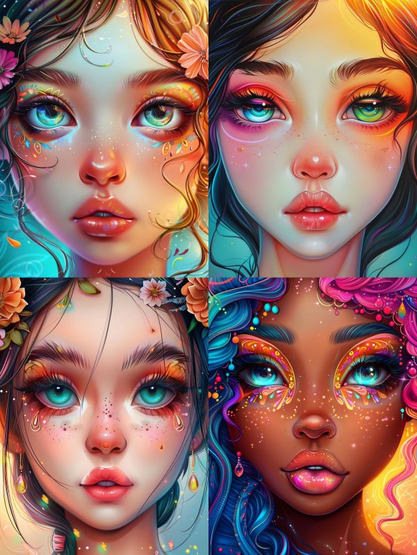 Ethereal Visions of Digital Beauty