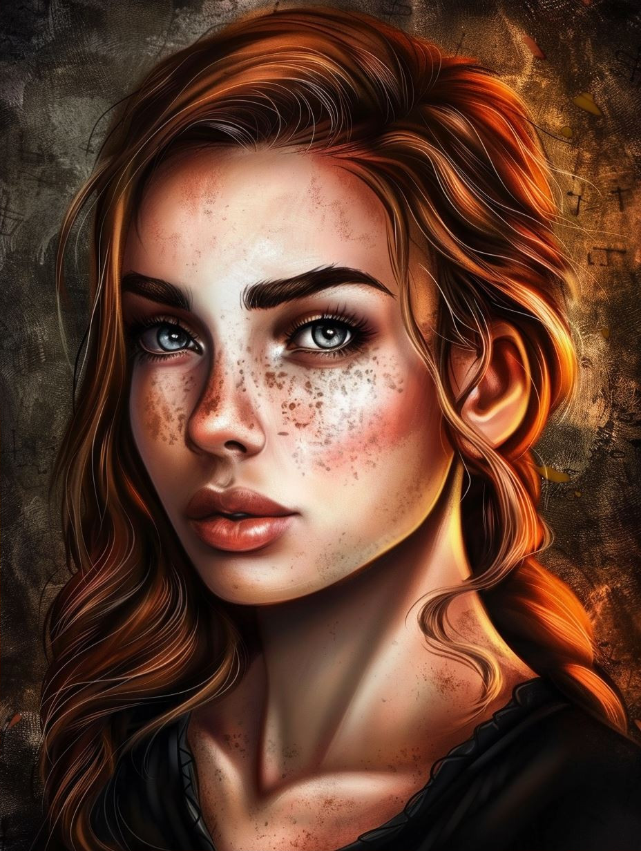 Ember Gaze Portrait - Image 2