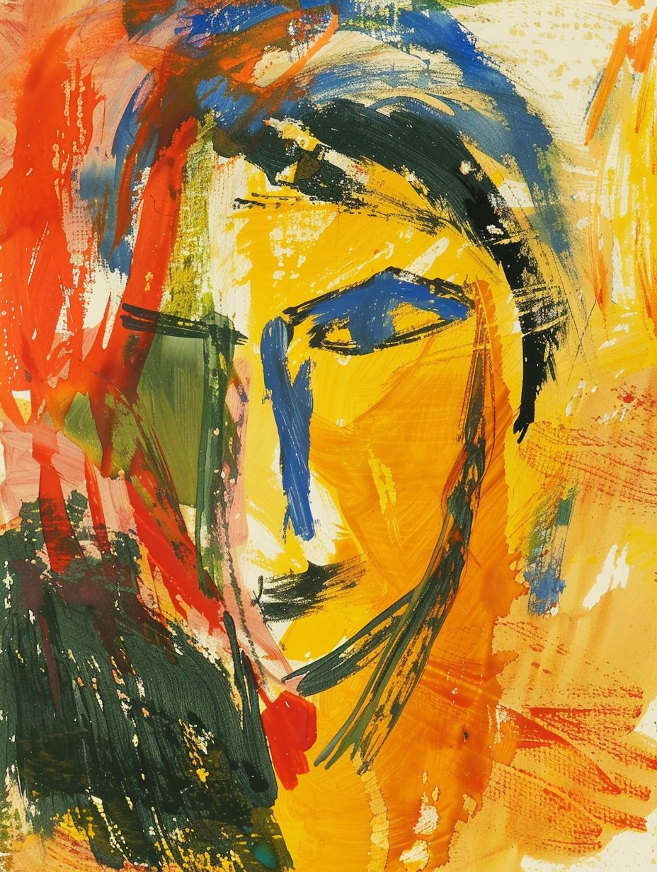 Abstract Expressionist Fragmented Portraits - Image 3
