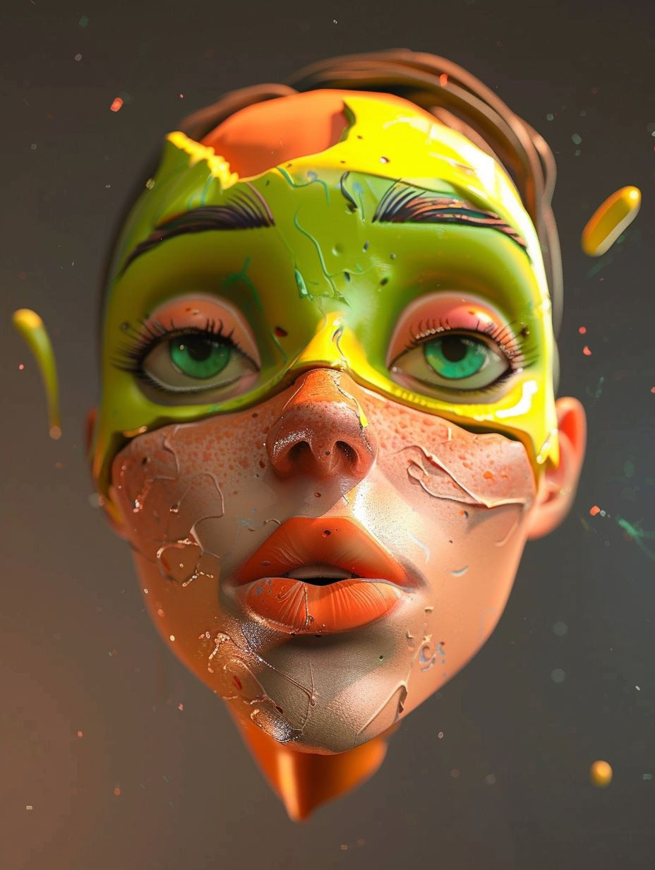 Surrealist Fluidity: The Art of Melting Faces - Image 2